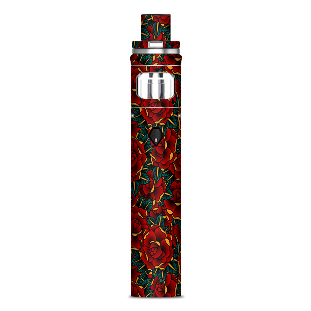  Red Gold Roses Tattoo Smok Nord AIO Stick Skin