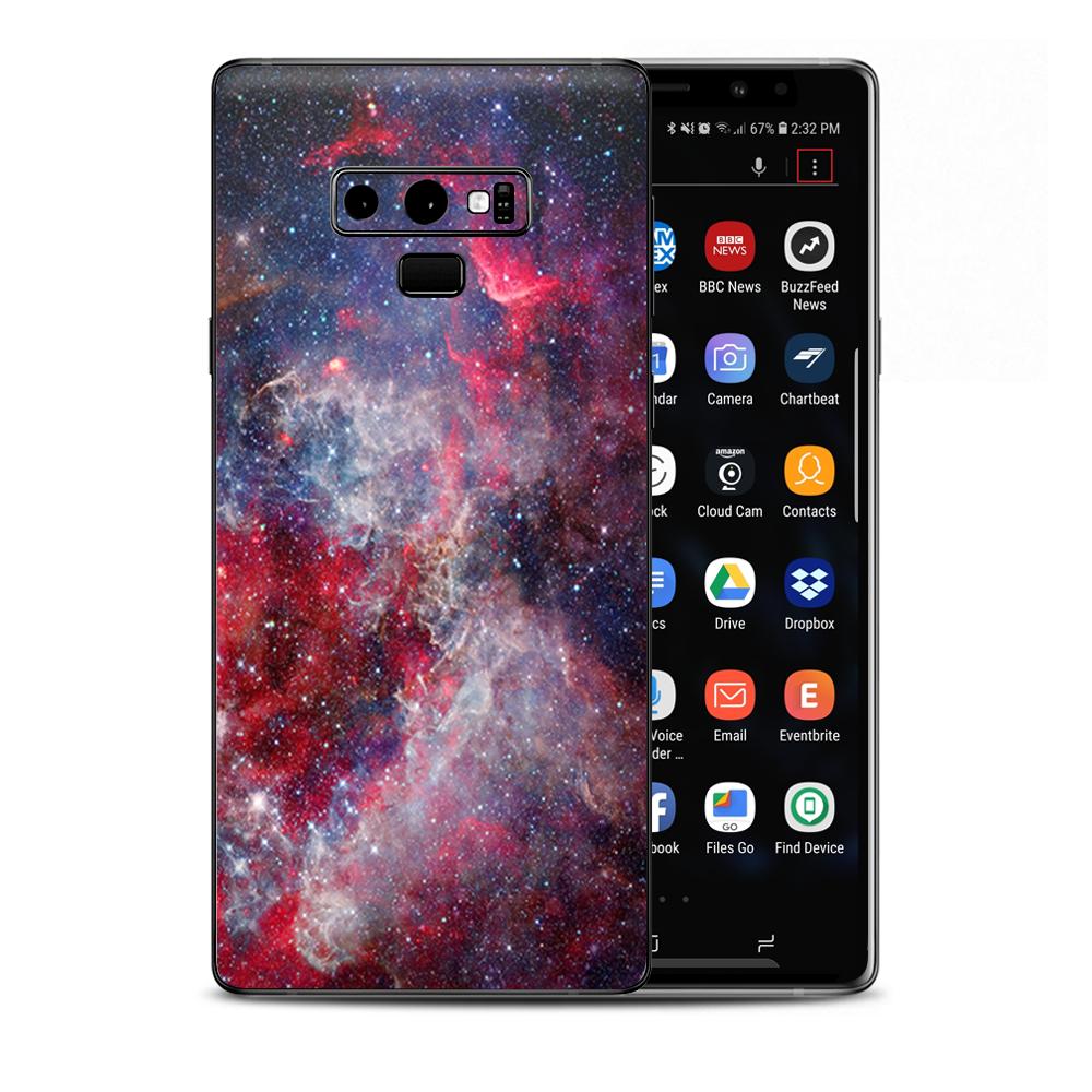 Red Pink Blue Galaxy Cosmic Samsung Galaxy Note 9 Skin