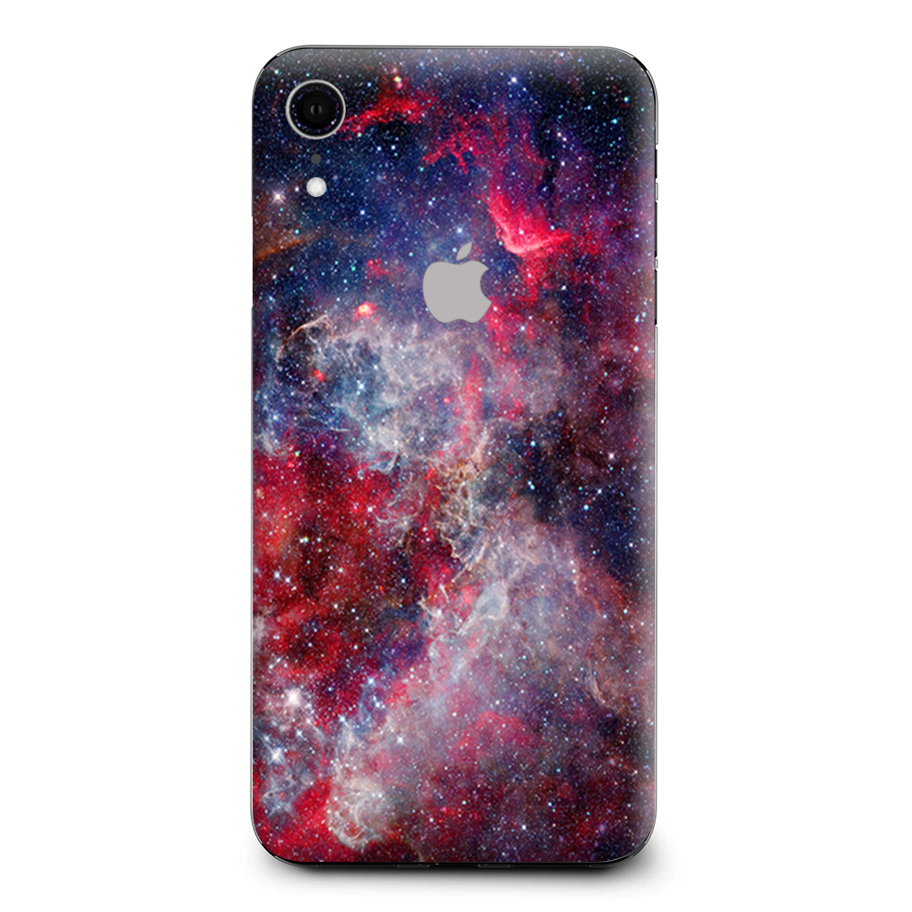 Red Pink Blue Galaxy Cosmic Apple iPhone XR Skin