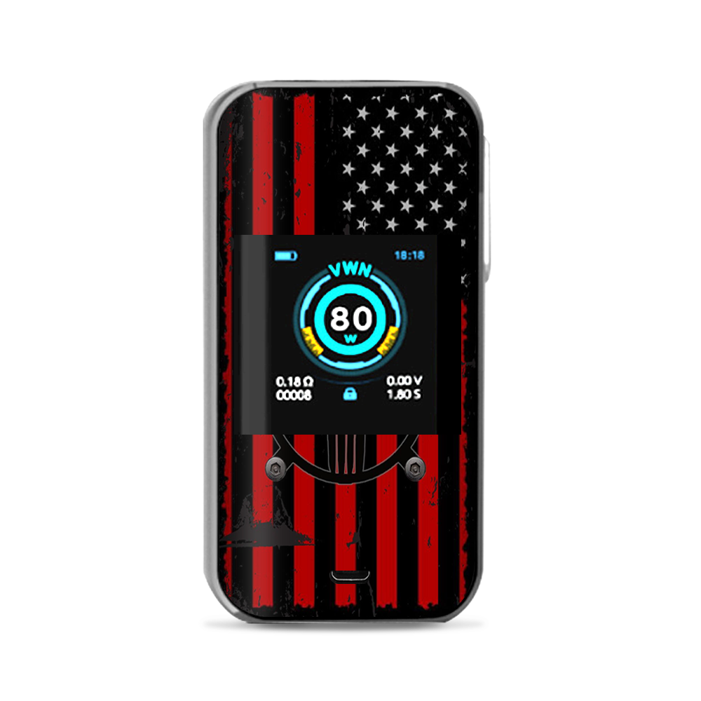  Red American Flag Black Punish Badge Vaporesso Luxe Nano Kit Skin
