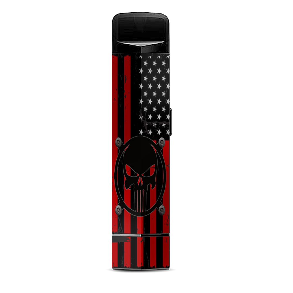  Red American Flag Black Punish Badge Suorin Edge Pod System Skin