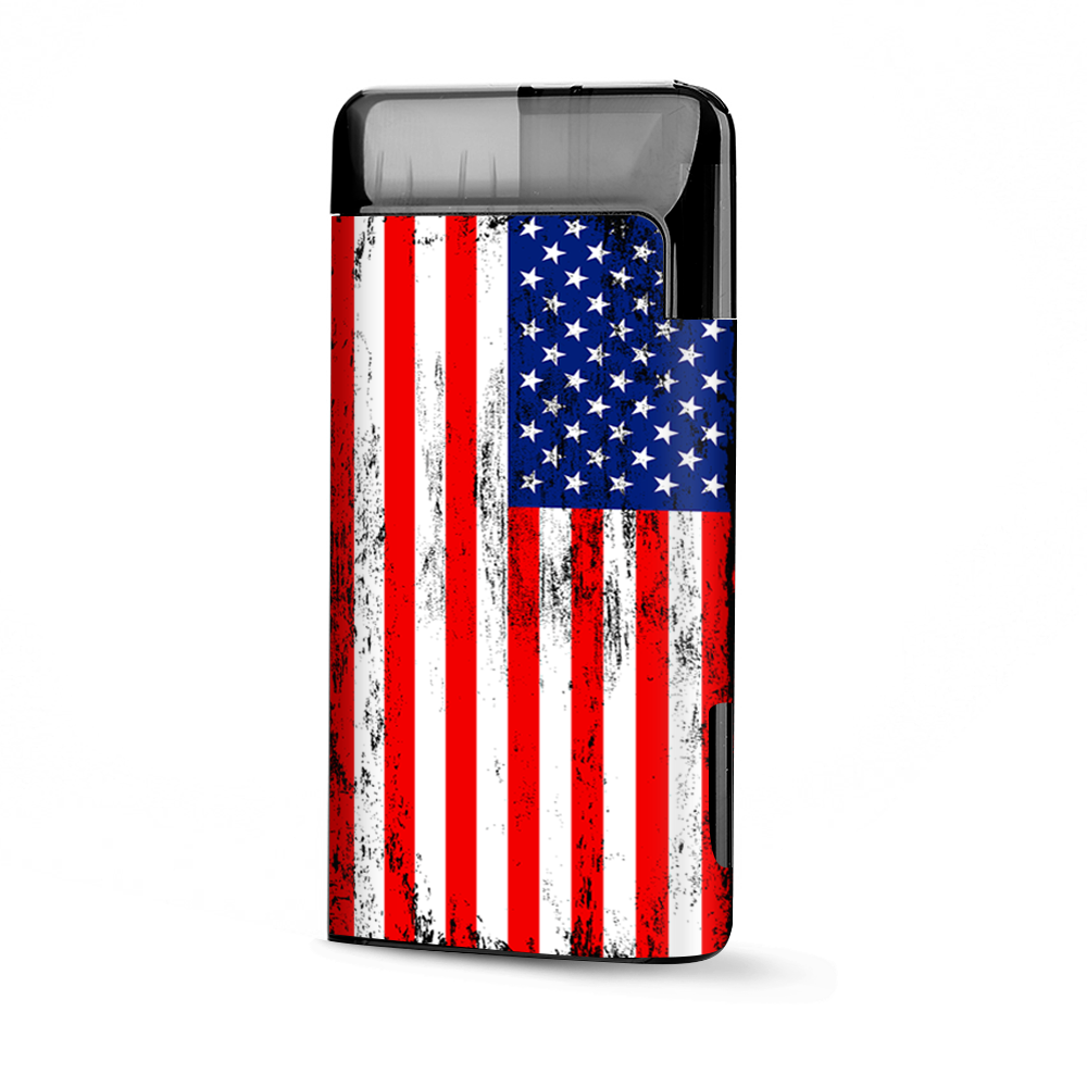 American Flag Distressed Red White Blue