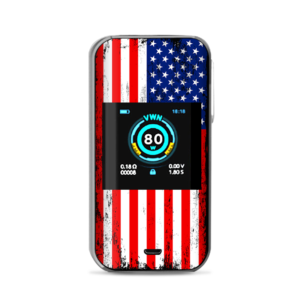  American Flag Distressed Red White Blue Vaporesso Luxe Nano Kit Skin