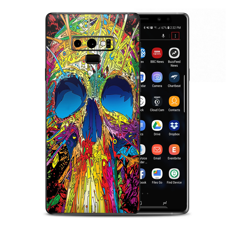 Colorful Skull 1 Samsung Galaxy Note 9 Skin