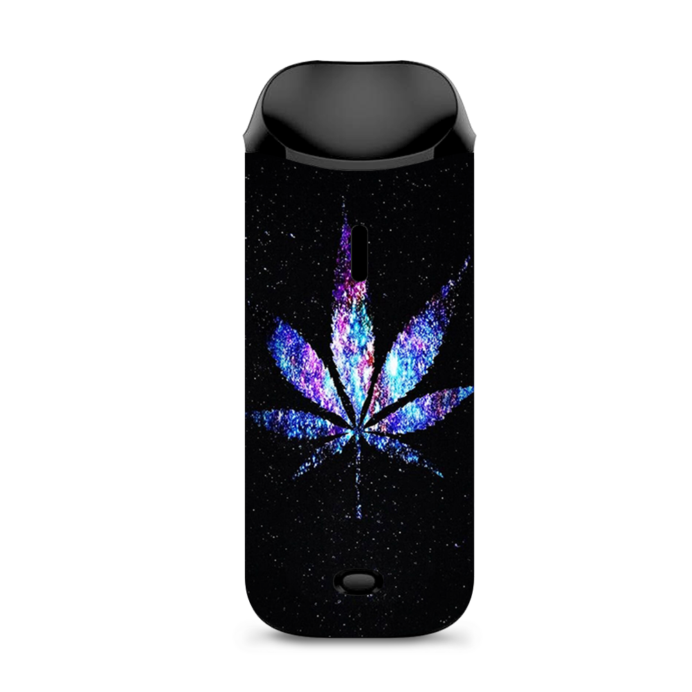  Pot Leaf Marijuana Cosmic Galaxy Outerspace Vaporesso Nexus AIO Kit Skin