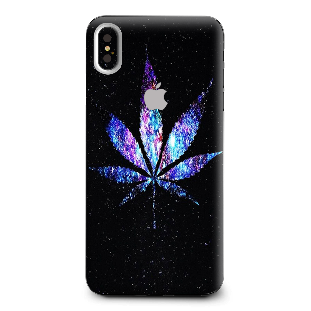 Pot Leaf Marijuana Cosmic Galaxy Outerspace Apple iPhone XS Max Skin