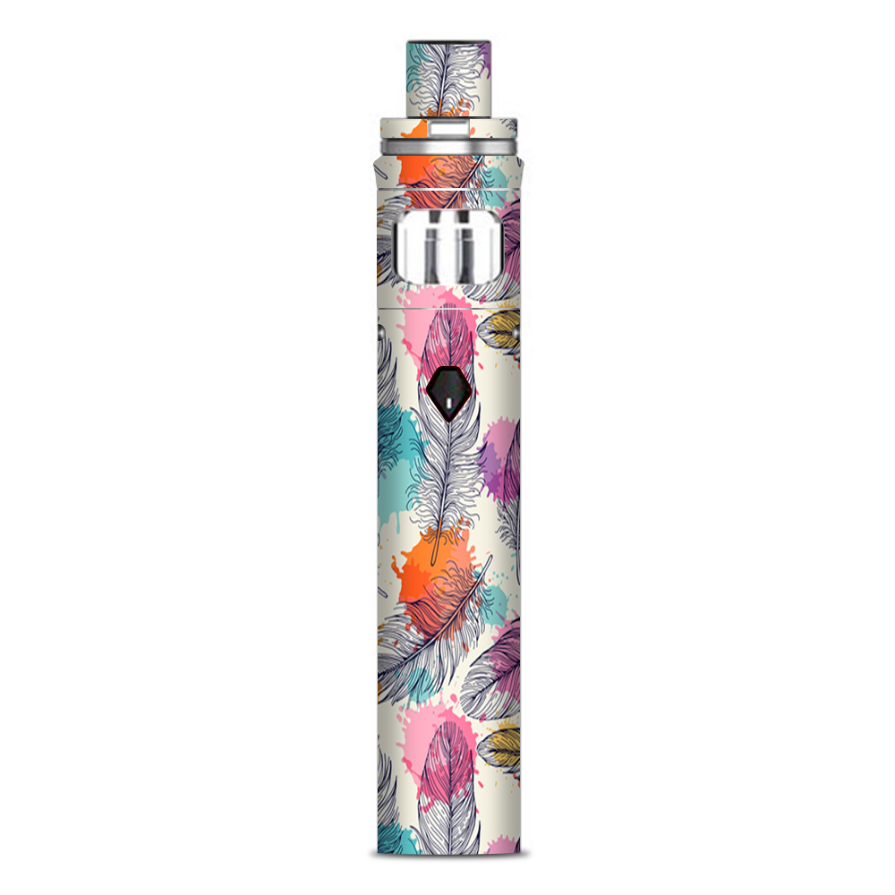  Feathers Colorful Watercolor Bird Smok Nord AIO Stick Skin