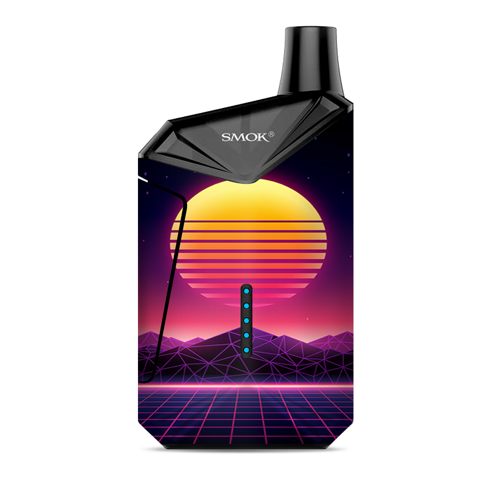 80S Techno Sunset Smok X-Force AIO Kit Skin