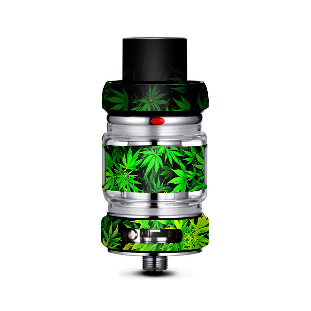  Weed Green Bud Marijuana Leaves Freemax Mesh Pro Tank Skin