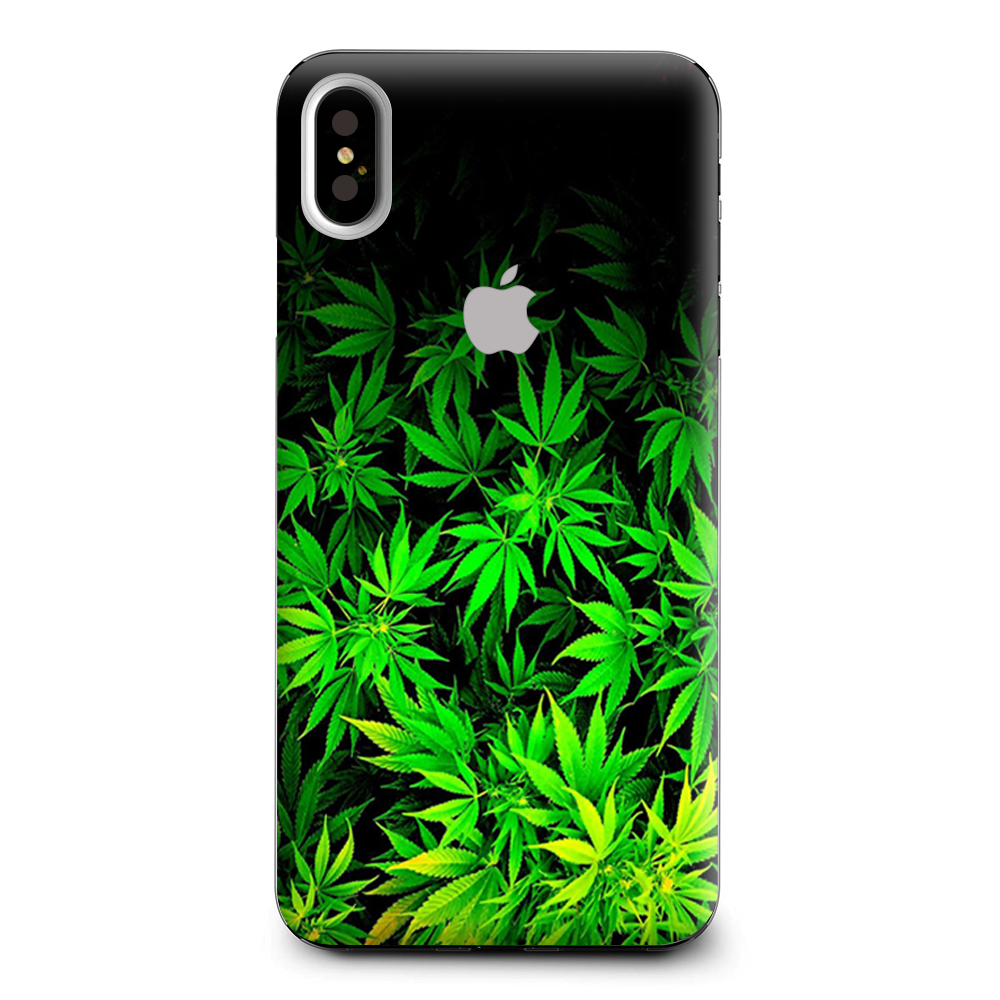 Weed Green Bud Marijuana Leaves Apple iPhone XS Max Skin