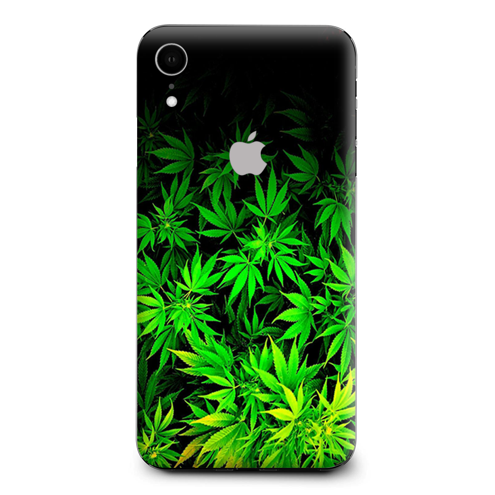 Weed Green Bud Marijuana Leaves Apple iPhone XR Skin