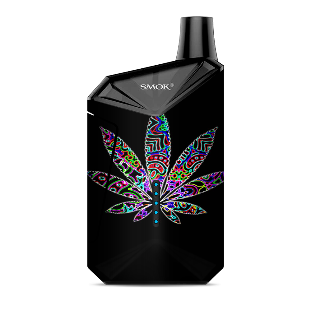  Pot Leaf Marijuana Colorful Retro Smok  X-Force AIO Kit  Skin