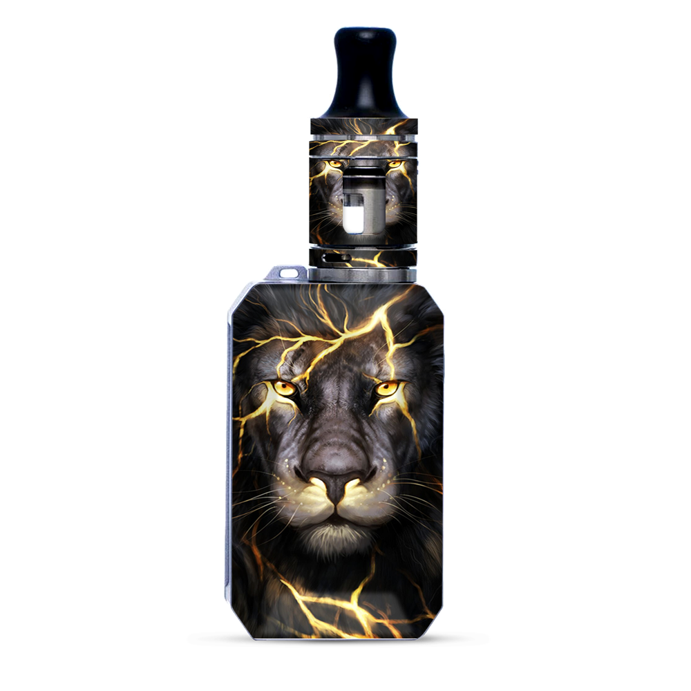 Lion Gold Lightening Fierce | Skin For VooPoo Drag Baby Trio itsaskin.com Lion Gold Lightening Fierce | Skin For VooPoo Drag Baby Trio itsaskin.com