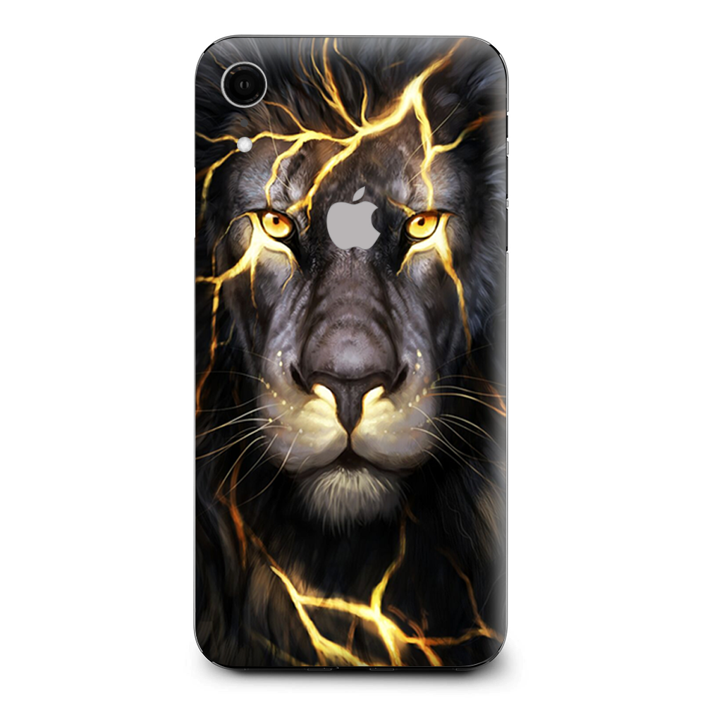 Lion Gold Lightening Fierce Apple iPhone XR Skin