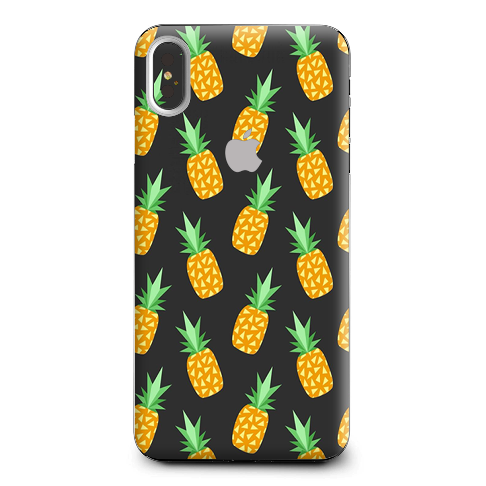Pineapples Grey Pattern Apple iPhone XS Max Skin