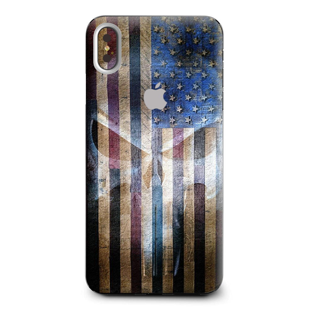 American Flag Ghost Punish Grunge Apple iPhone XS Max Skin