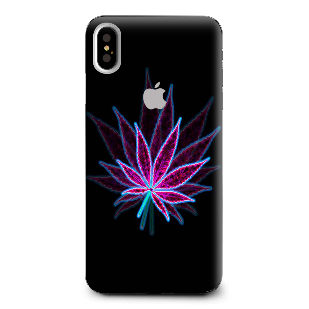 Pot Leaf Marijuana Psychedelic 3D Trippy Apple iPhone XS Max Skin
