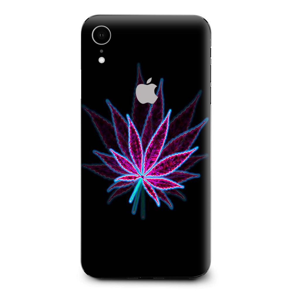 Pot Leaf Marijuana Psychedelic 3D Trippy Apple iPhone XR Skin