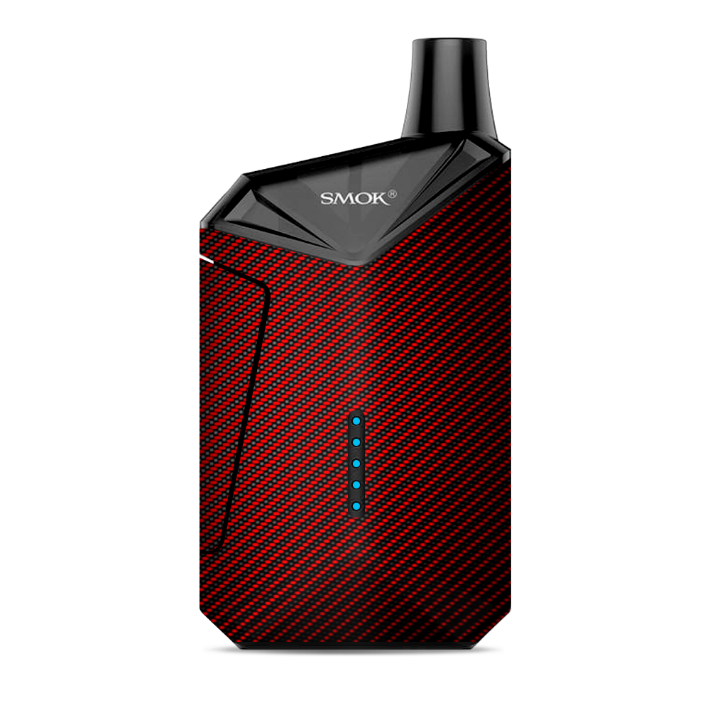  Red Black Carbon Fiber Weave Graphite 3D Smok  X-Force AIO Kit  Skin