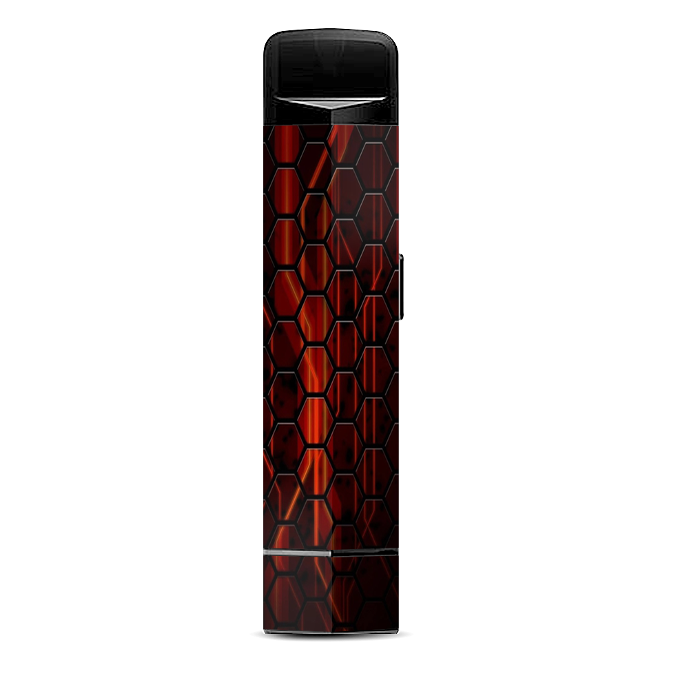  Abstract Red Metal Suorin Edge Pod System Skin