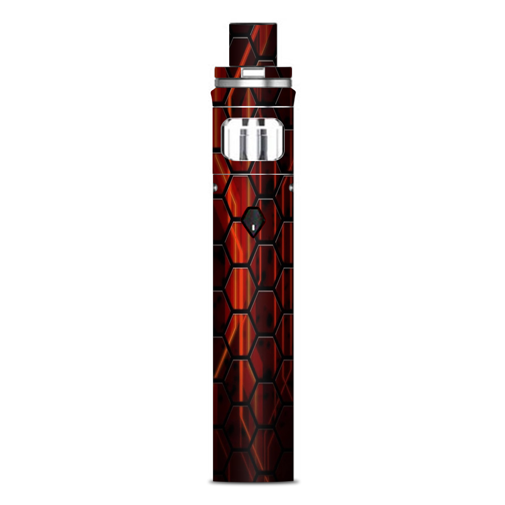  Abstract Red Metal Smok Nord AIO Stick Skin