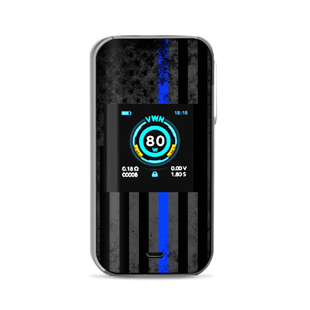  Thin Blue Line American Flag Distressed Vaporesso Luxe Nano Kit Skin