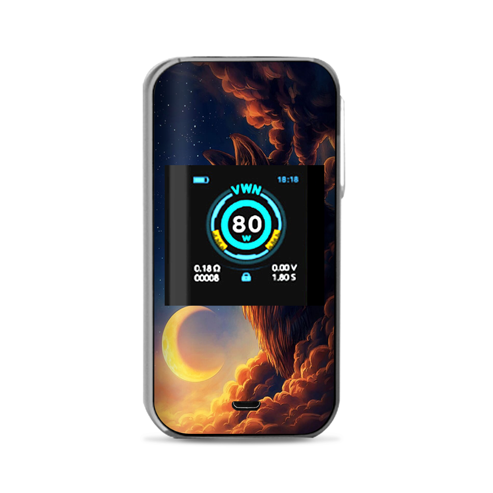 Skin Decal Vinyl Wrap for Vaporesso Luxe Nano Kit / wolf clouds moon sky itsaskin.com Skin Decal Vinyl Wrap for Vaporesso Luxe Nano Kit / wolf clouds moon sky itsaskin.com