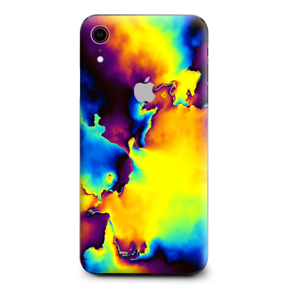 Bright Colorful Abstract Swirl Apple iPhone XR Skin
