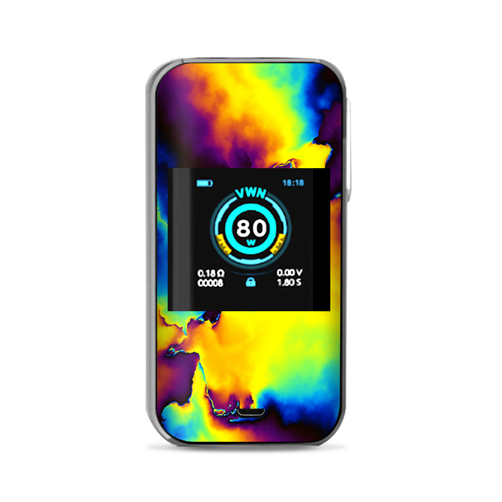  Bright Colorful Abstract Swirl Vaporesso Luxe Nano Kit Skin