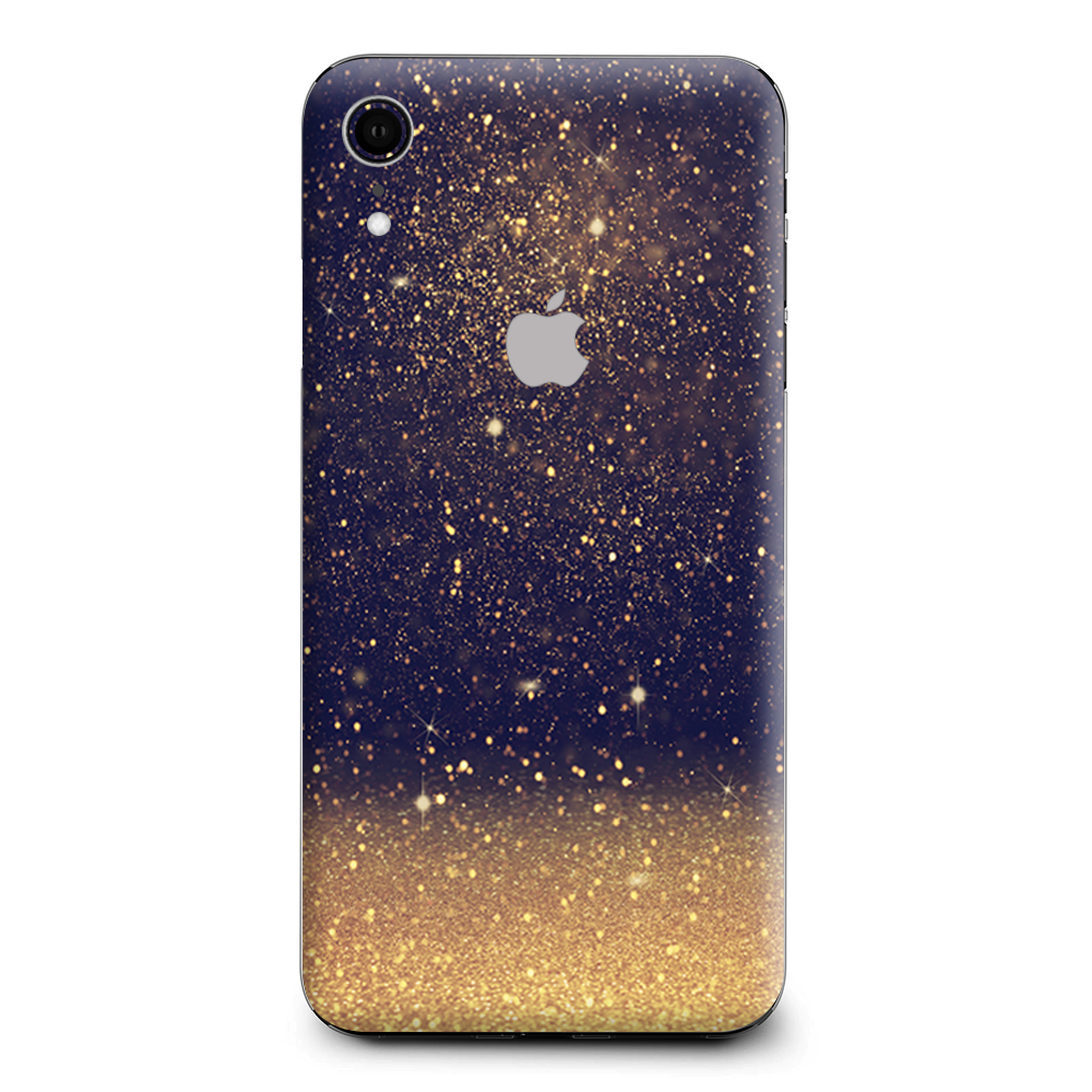 Gold Dust Lens Flare Glitter Apple iPhone XR Skin