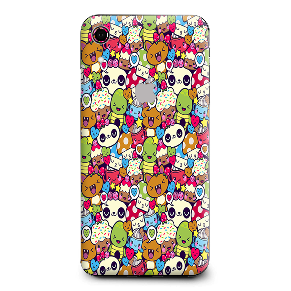 Panda Anime Cartoon Stickerslap Apple iPhone XR Skin