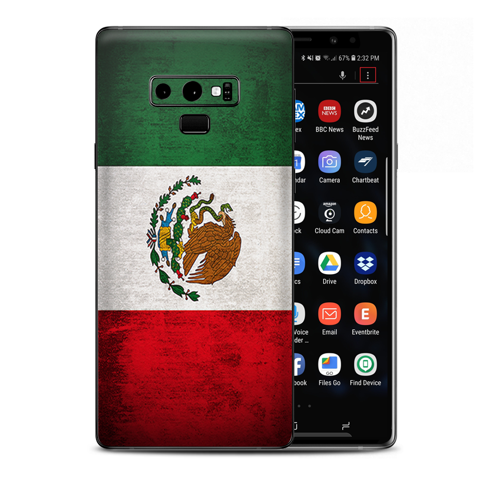 Flag Mexico Grunge Distressed Country Samsung Galaxy Note 9 Skin