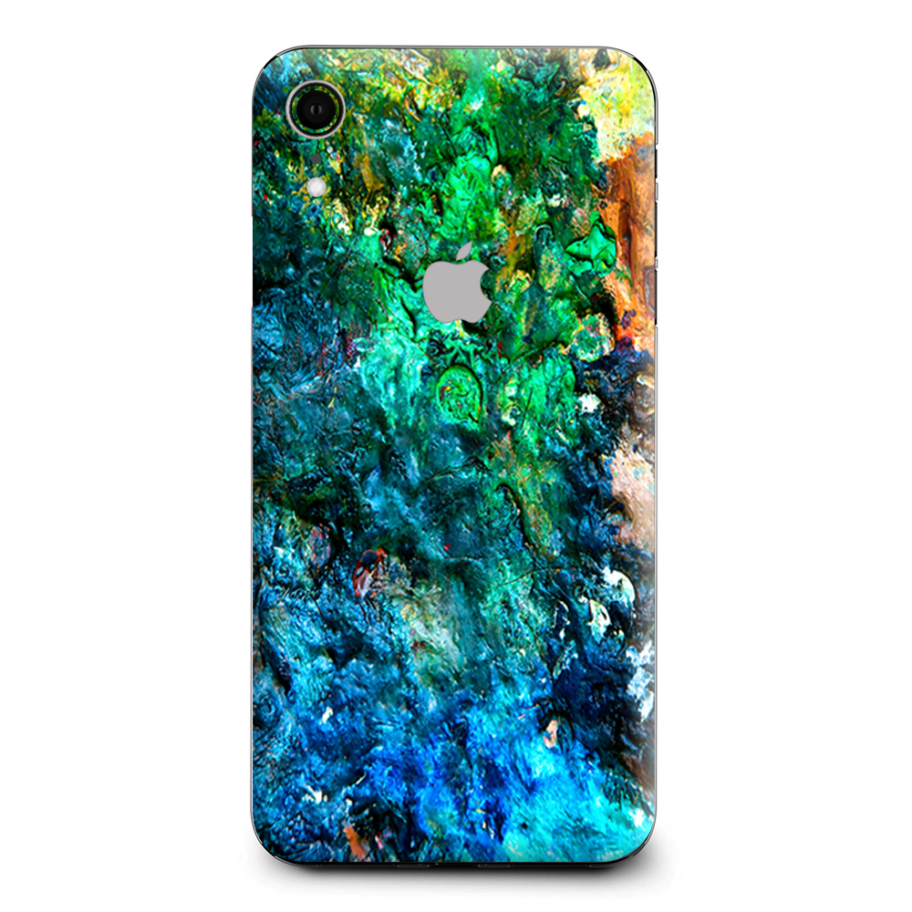 Stab Wood Oil Paint Apple iPhone XR Skin
