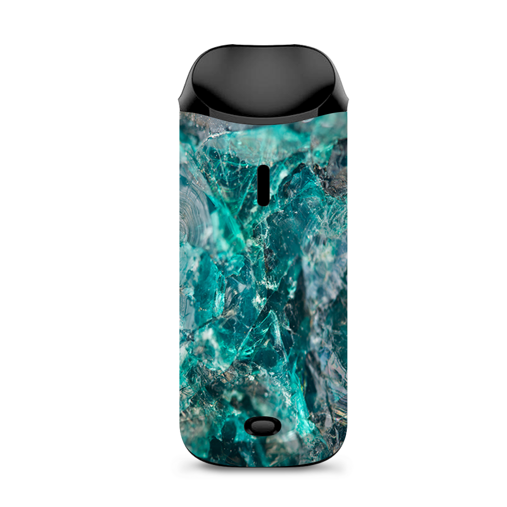  Chrysocolla Hydrated Copper Glass Teal Blue Vaporesso Nexus AIO Kit Skin