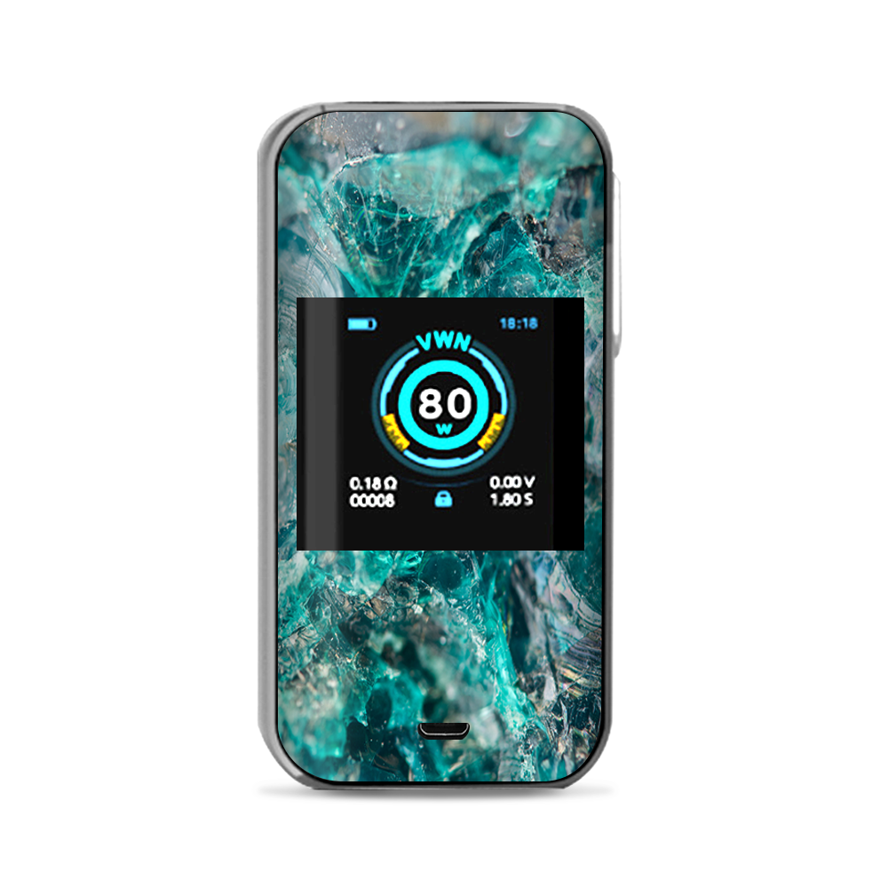  Chrysocolla Hydrated Copper Glass Teal Blue Vaporesso Luxe Nano Kit Skin