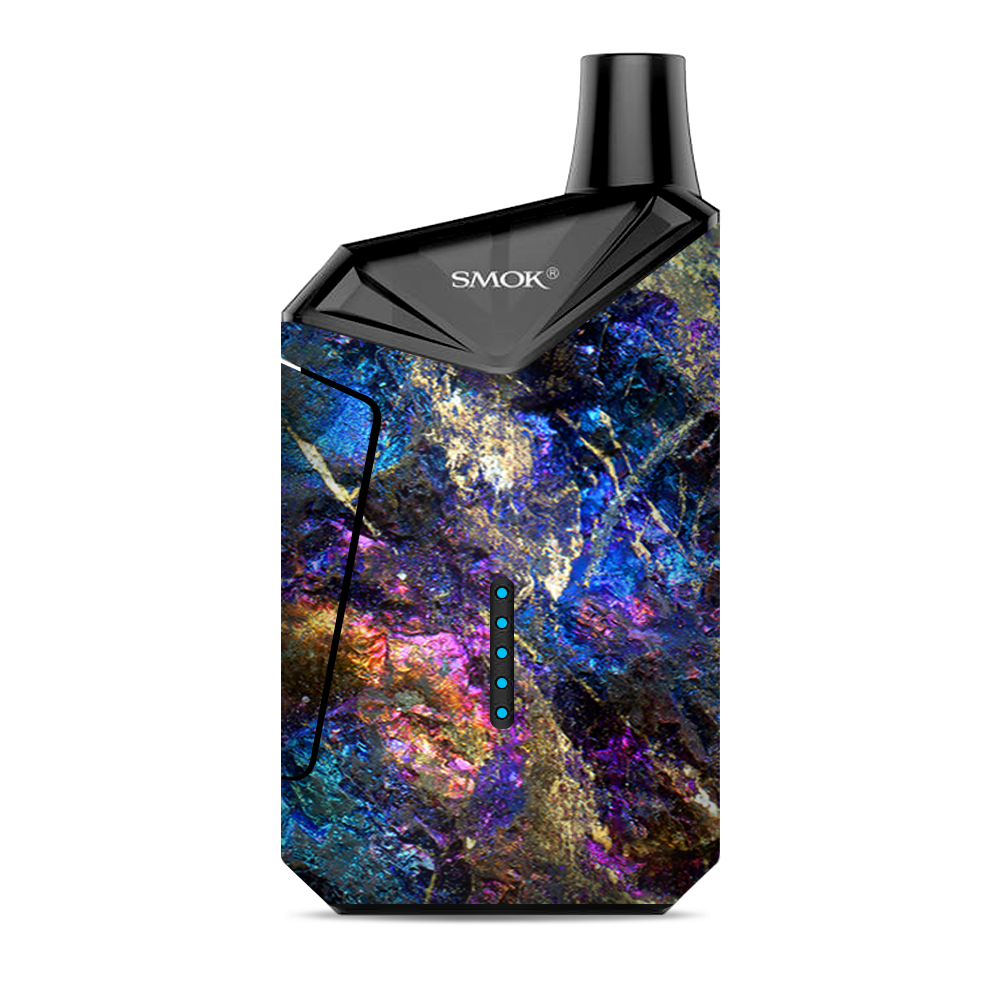  Chalcopyrite Colorful Purple Glass Rock Crystal Smok  X-Force AIO Kit  Skin