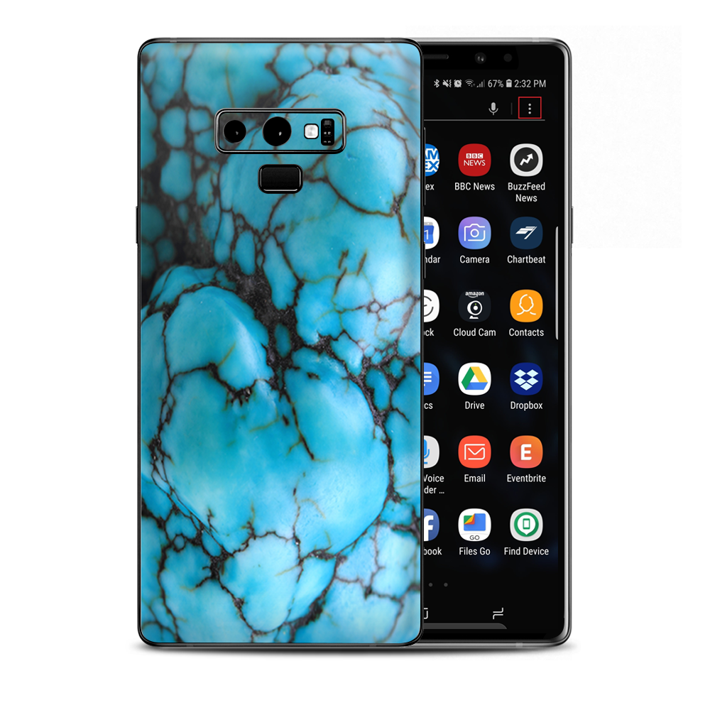 Blue Turquoise Stone Gem Rock Samsung Galaxy Note 9 Skin