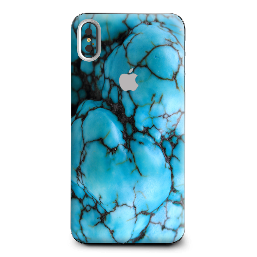 Blue Turquoise Stone Gem Rock Apple iPhone XS Max Skin