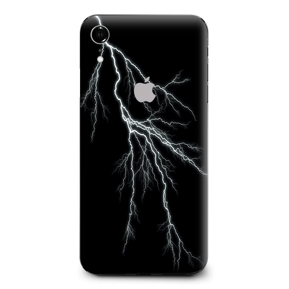 White Lighting Black Background Apple iPhone XR Skin