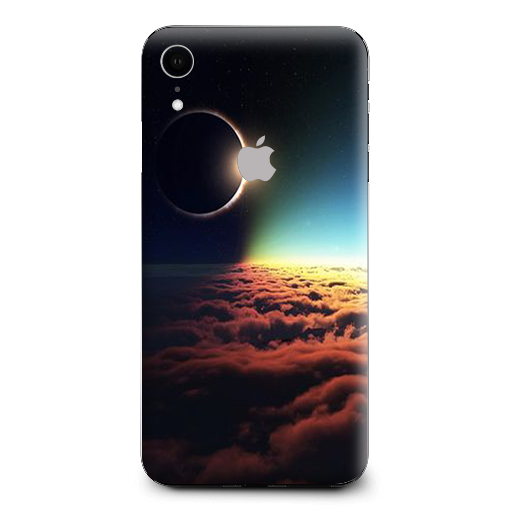 Moon Planet Eclipse Clouds Apple iPhone XR Skin