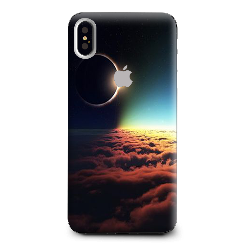 Moon Planet Eclipse Clouds Apple iPhone XS Max Skin