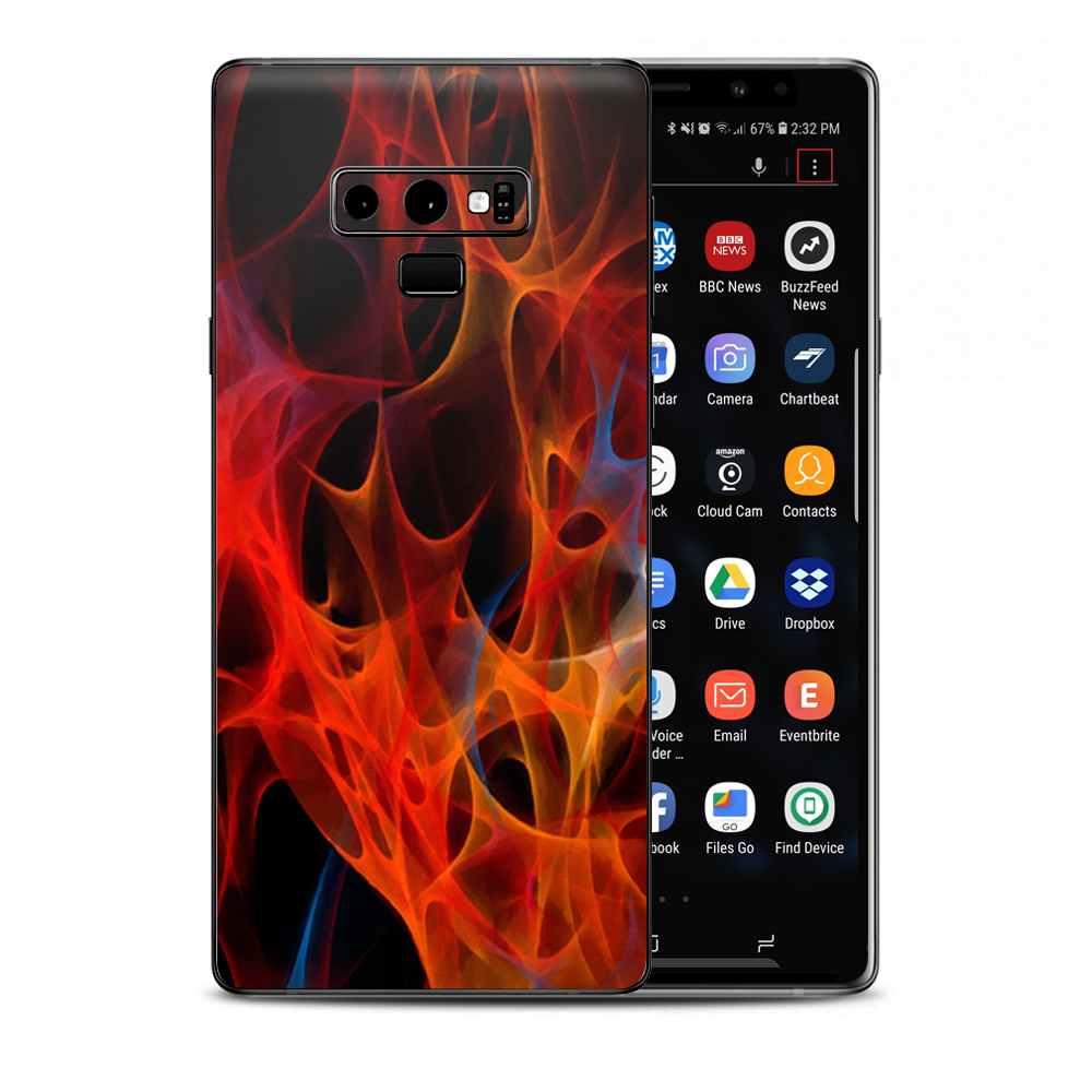 Orange Fire Samsung Galaxy Note 9 Skin