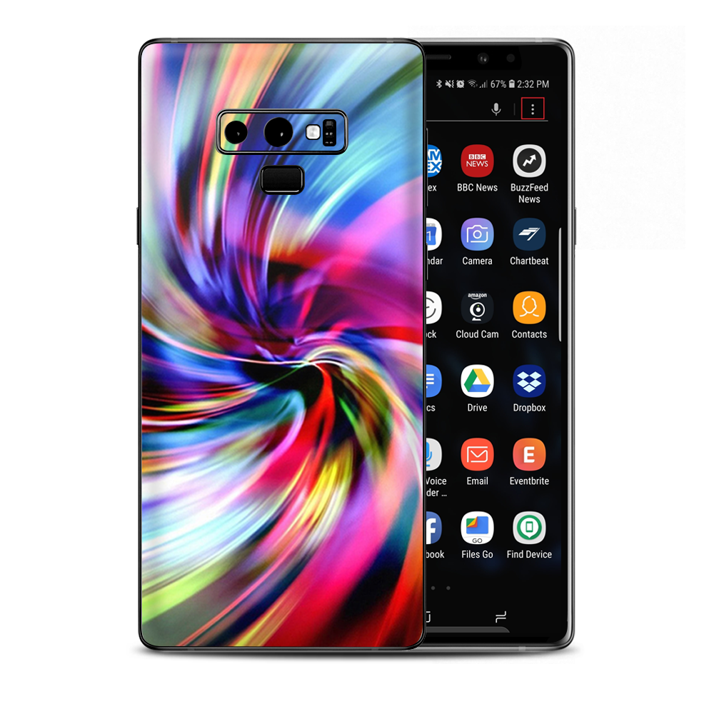 Color Swirls Trippy Samsung Galaxy Note 9 Skin