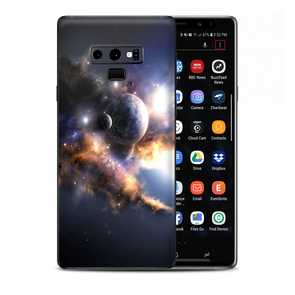 Planets Moons Space Samsung Galaxy Note 9 Skin