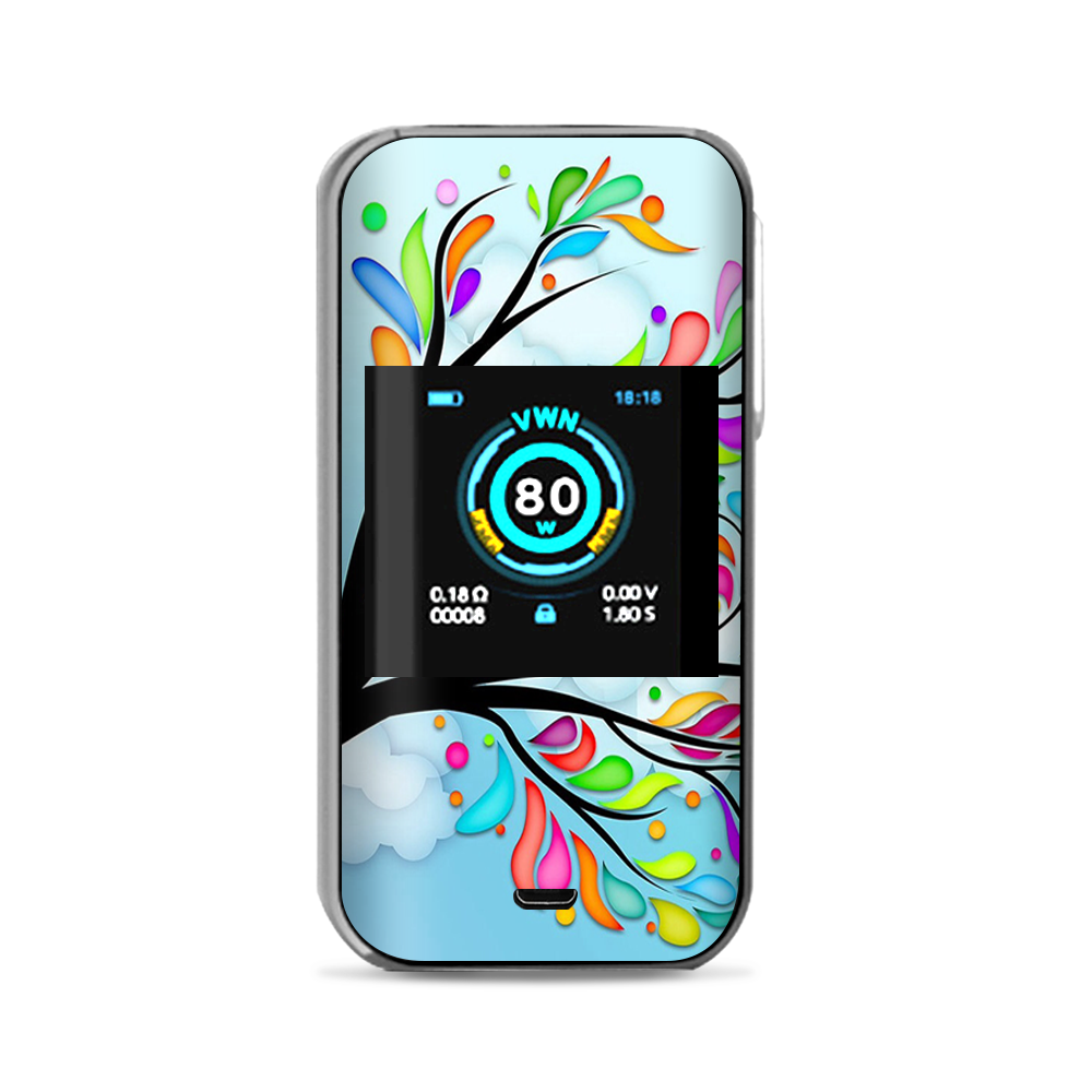  Colorful Artistic Owl In Tree Vaporesso Luxe Nano Kit Skin