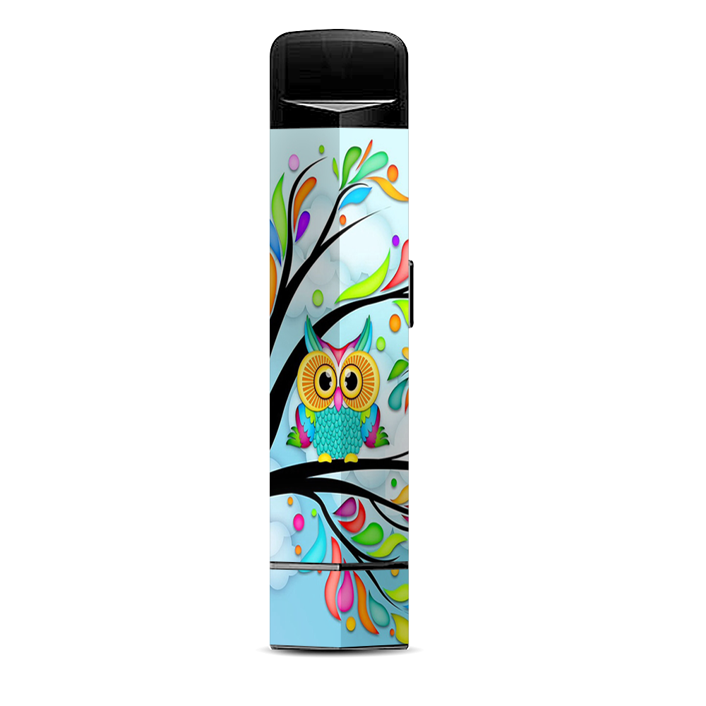  Colorful Artistic Owl In Tree Suorin Edge Pod System Skin