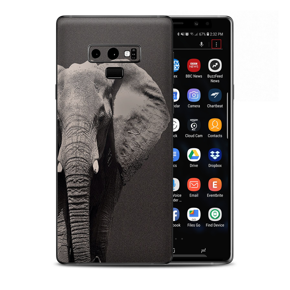 Close Up Of The Elephant Samsung Galaxy Note 9 Skin