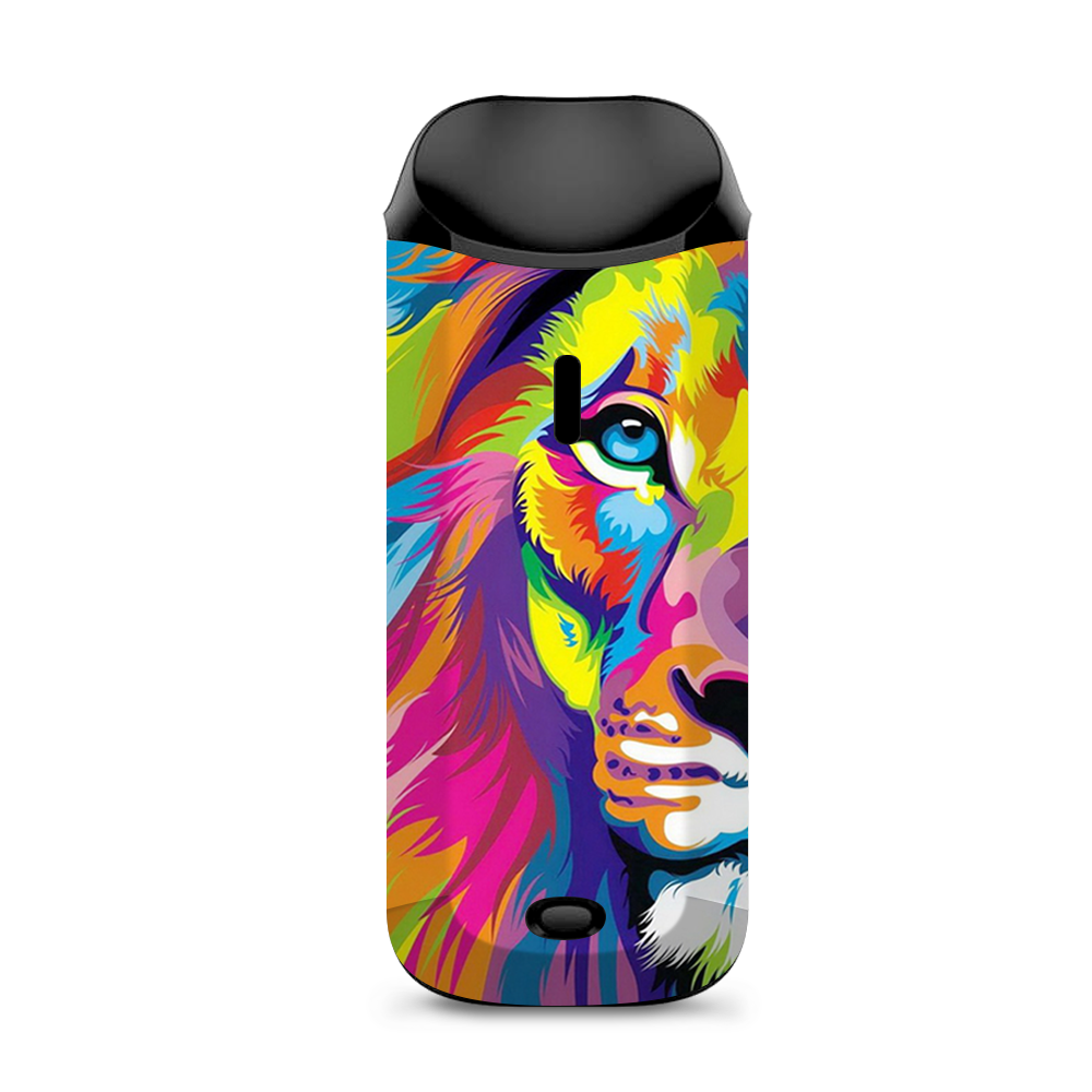  Colorful Lion Abstract Paint Vaporesso Nexus AIO Kit Skin