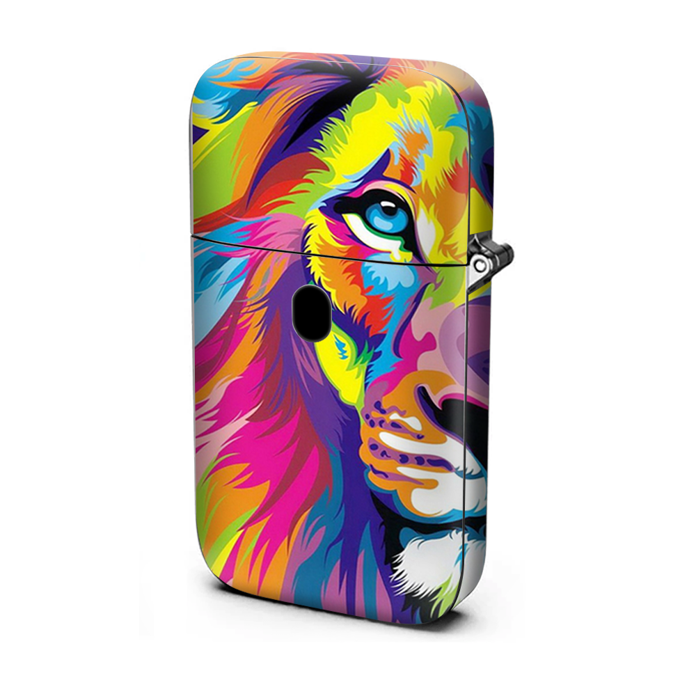 Colorful Lion Abstract Paint