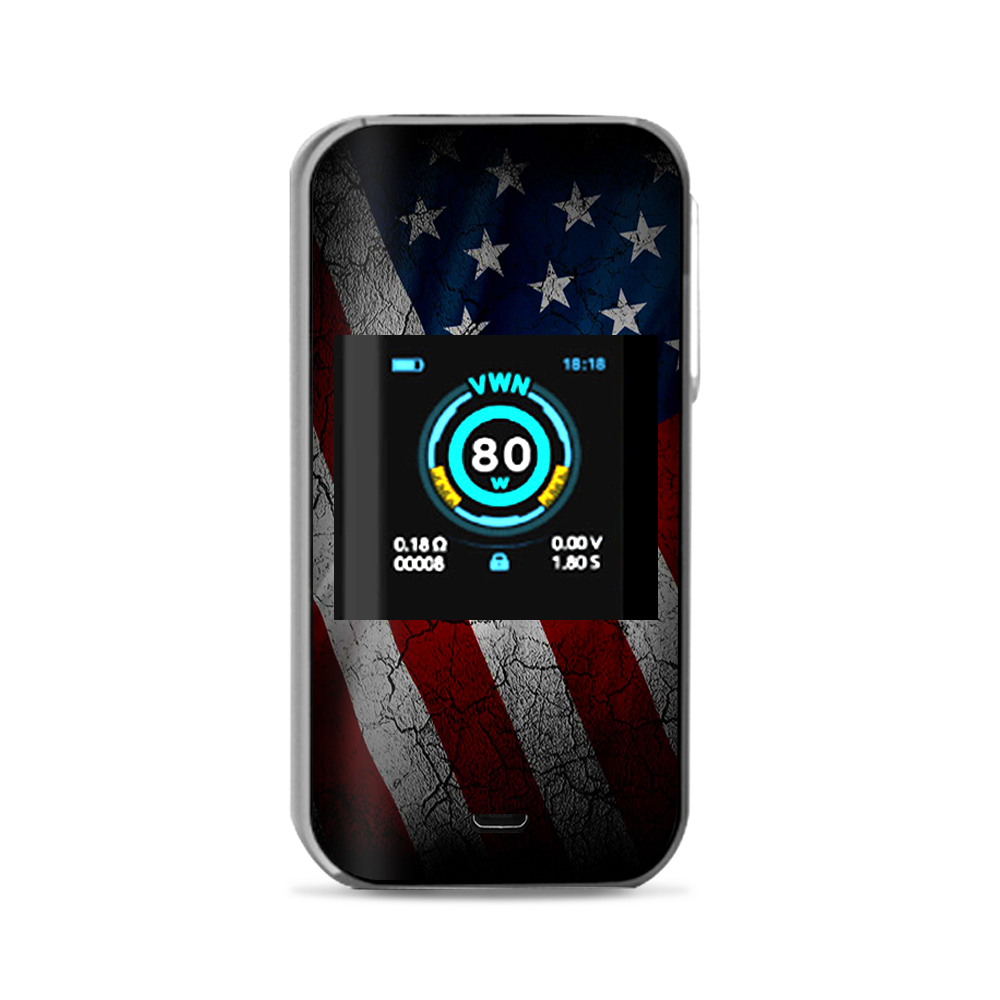  American Flag Distressed Wave Vaporesso Luxe Nano Kit Skin